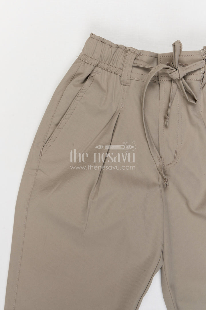 The Nesavu Boys Pant Boys Cotton Pants for School Uniforms and Everyday Wear Nesavu Nesavu boys cotton twill pants comfortable school uniform and casual kids wear
