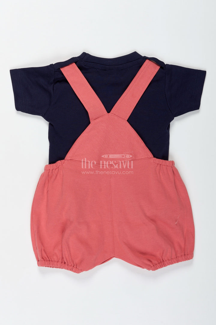 The Nesavu Boys Casual Set Boys Cotton Red Summer Dress Casual Set with Lion Print and Dungaree-Inspired Fun for Daily Outings Nesavu Nesavu Boys Cotton Summer Set Red Dungaree Style Casual Lion Print Outfit Everyday Use