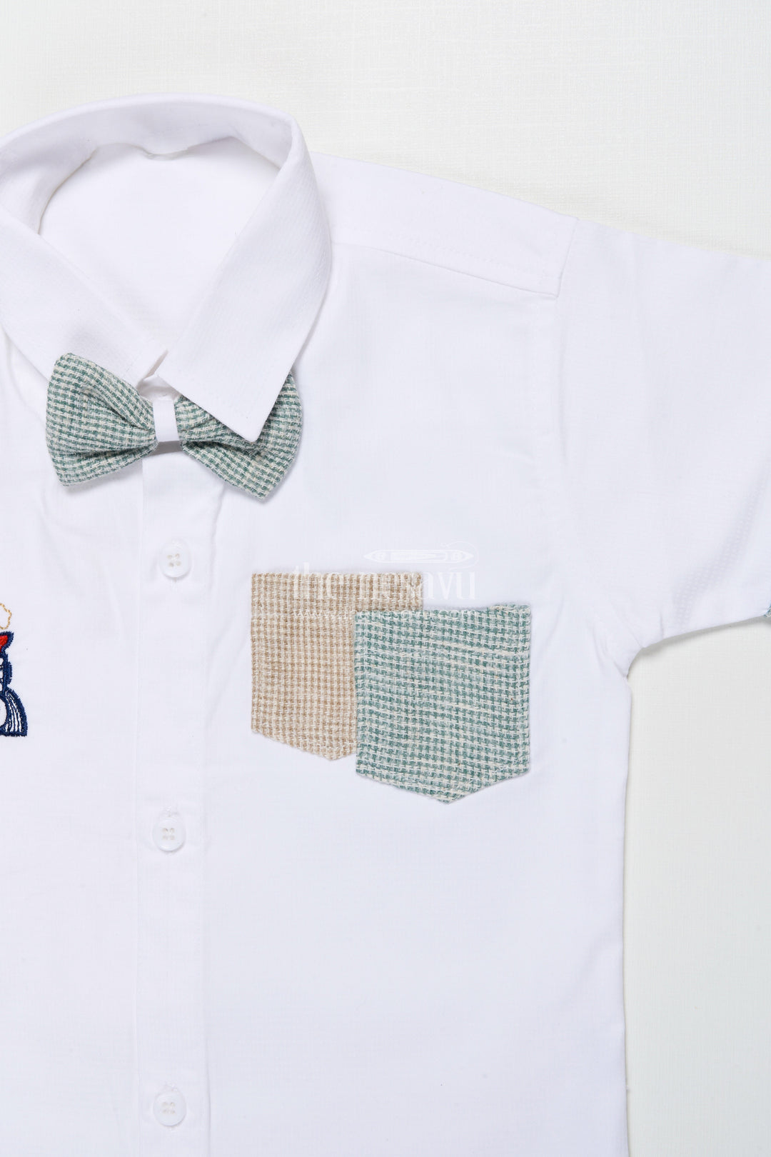 The Nesavu Boys Casual Set Boys Cotton Set for Park Outings and Relaxed Summer Days Nesavu Nesavu boys cotton set shirt shorts summer outings casual homewear