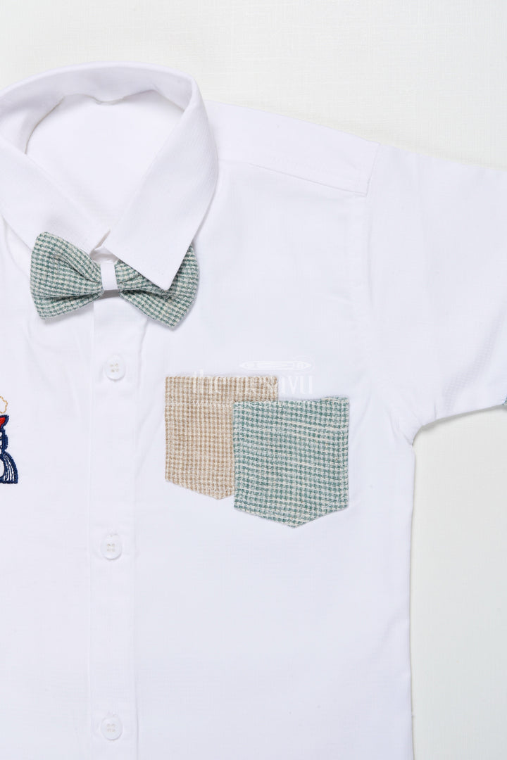 The Nesavu Boys Casual Set Boys Cotton Set for Park Outings and Relaxed Summer Days Nesavu Nesavu boys cotton set shirt shorts summer outings casual homewear