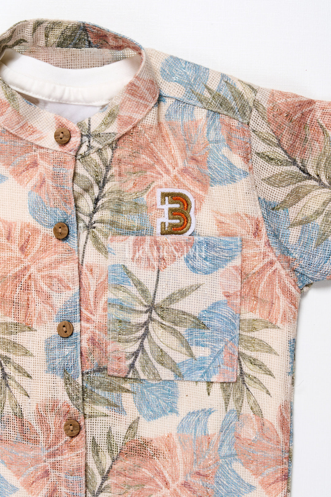 The Nesavu Boys Casual Set Boys Cotton Shirt and Shorts Set for Casual Outings and Summer Days Nesavu Nesavu cotton shirt shorts set toddler boys  perfect summer outings holidays