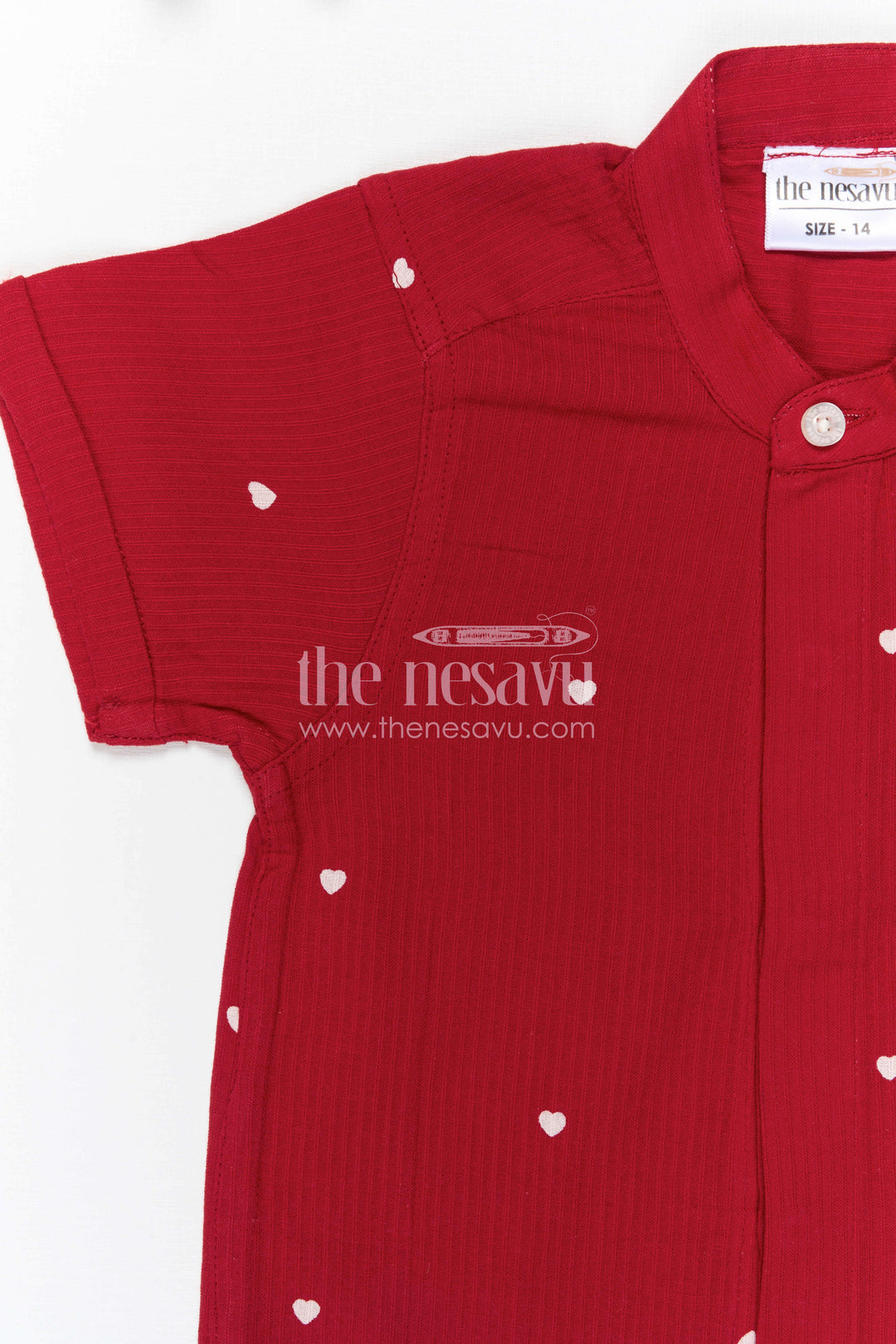 The Nesavu Boys Cotton Shirt Boys Cotton Shirt for Birthday Parties and Special Occasions Nesavu Nesavu Boys Crinkle Cotton Printed Shirt For Birthday Parties And Special Occasions With Soft Breathable Fabric