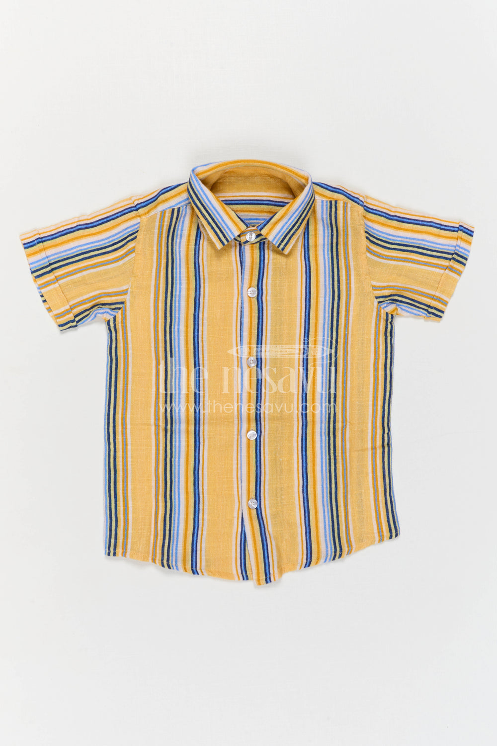 The Nesavu Boys Cotton Shirt Boys Cotton Shirt for Casual Outings and Everyday Wear Nesavu Nesavu Boys Cotton Striped Shirt For Casual Outings Breathable Comfortable Everyday Wear For Kids