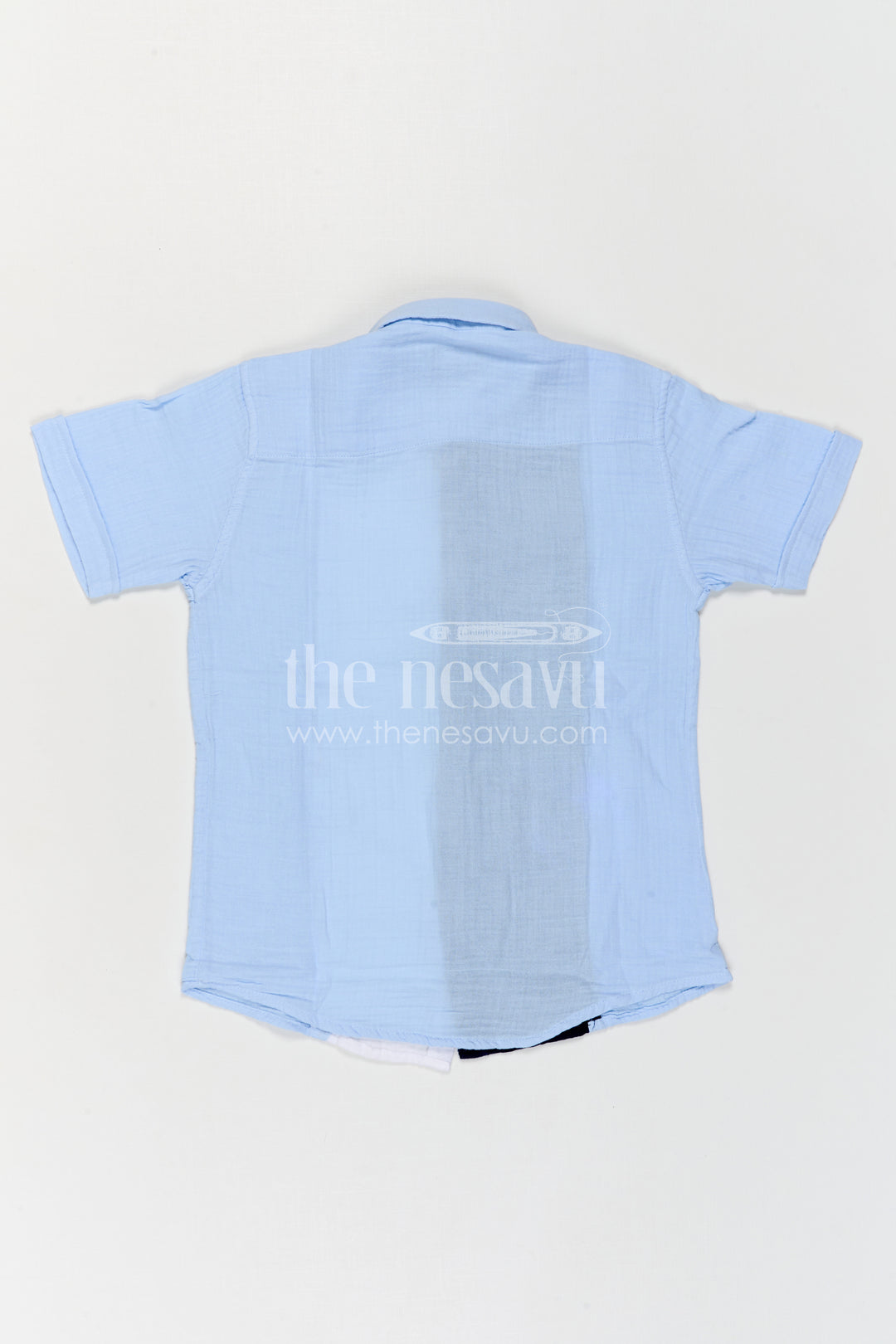 The Nesavu Boys Cotton Shirt Boys Cotton Shirt for Casual Wear and Comfortable Outings Nesavu Nesavu Boys Muslin Cotton Shirt For Casual Wear Breathable Comfortable Stylish Outfit For Kids
