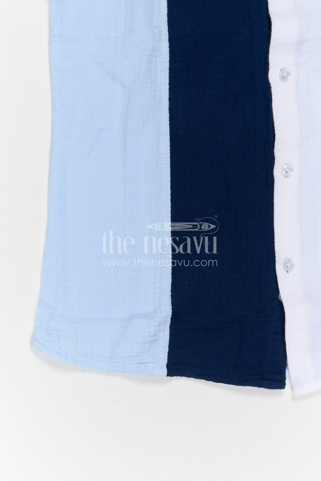 The Nesavu Boys Cotton Shirt Boys Cotton Shirt for Casual Wear and Comfortable Outings Nesavu Nesavu Boys Muslin Cotton Shirt For Casual Wear Breathable Comfortable Stylish Outfit For Kids