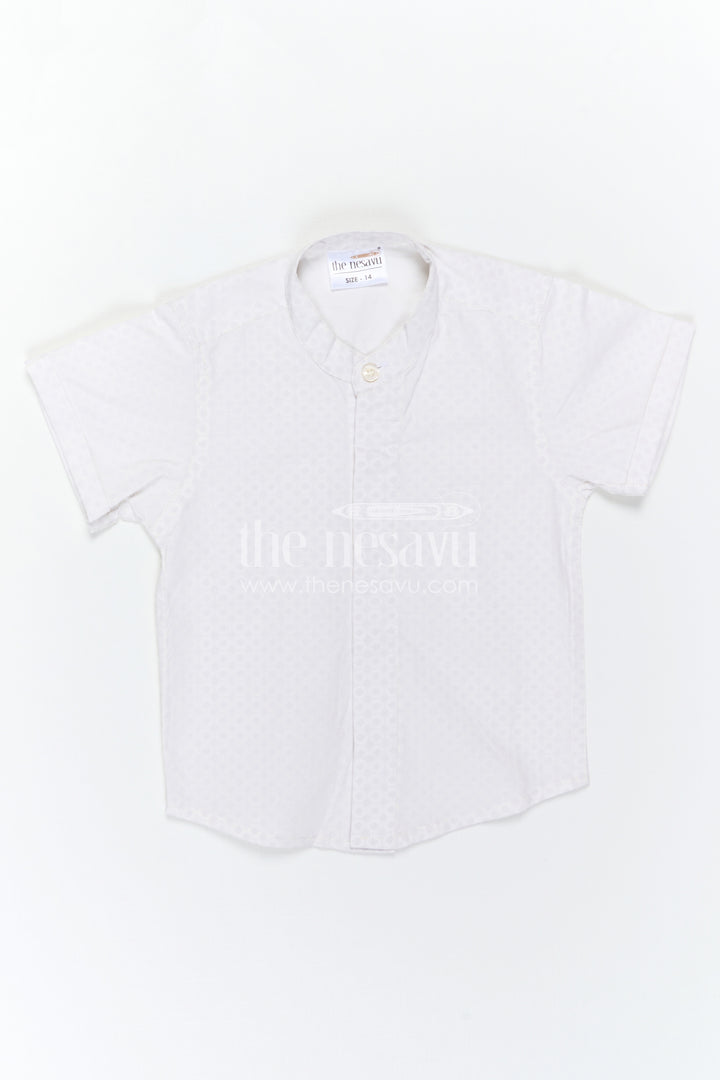 The Nesavu Boys Cotton Shirt Boys Cotton Shirt for Daily Wear and Comfortable Outings Nesavu Nesavu Boys Cotton Shirt For Daily Wear And Casual Outings With Breathable Comfortable Fabric