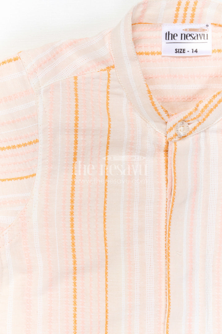 The Nesavu Boys Cotton Shirt Boys Cotton Shirt for Festive Days and Smart Casual Dressing Nesavu Nesavu Boys Cotton Shirt For Festive Days And Smart Casual Wear With Breathable Comfortable Fabric