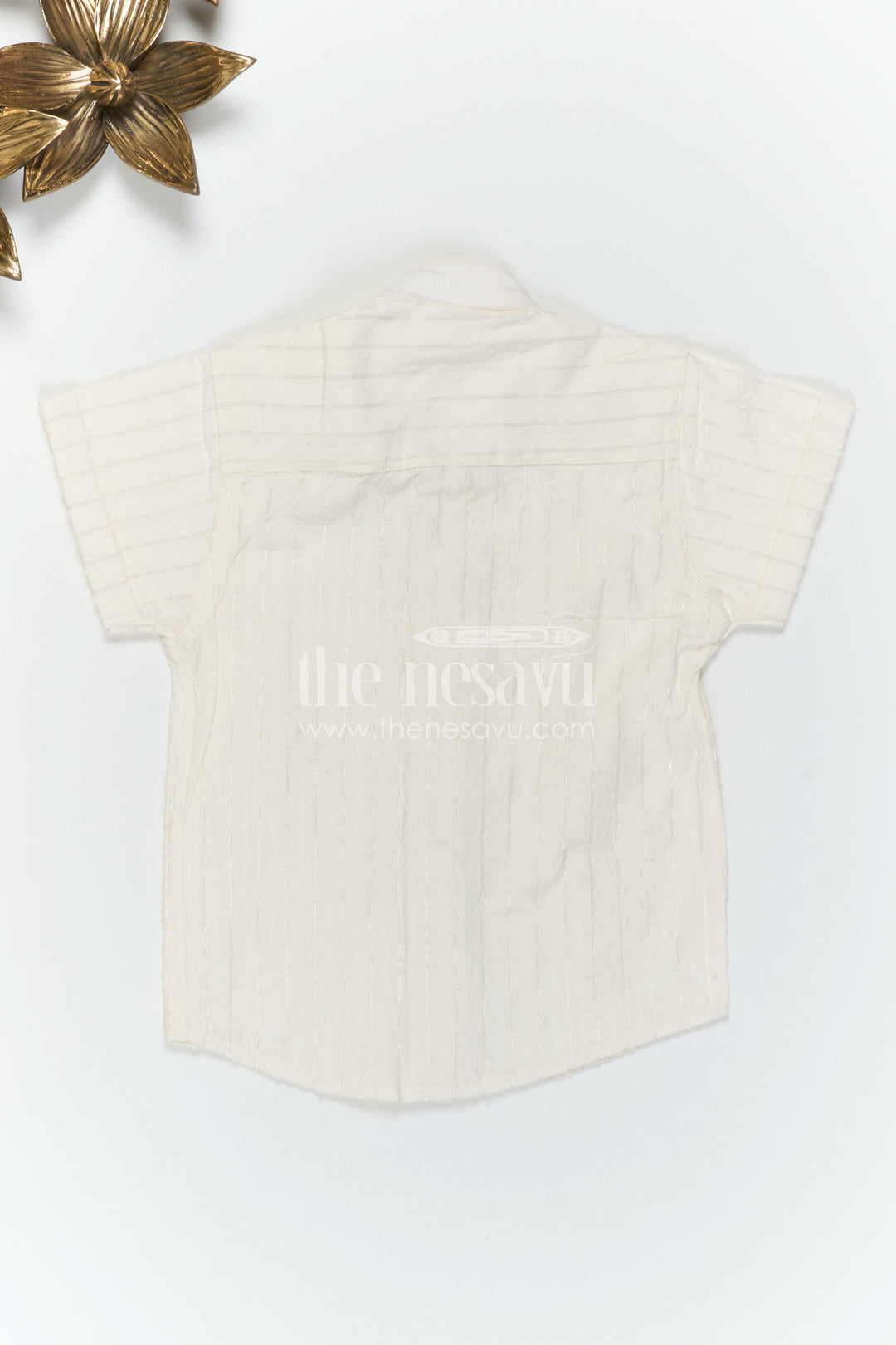 The Nesavu Boys Cotton Shirt Boys Cotton Shirt for Festive Days and Smart Casual Wear Nesavu Nesavu Boys Cotton Dobby Shirt For Festive Days And Smart Casual Wear With Breathable Textured Fabric