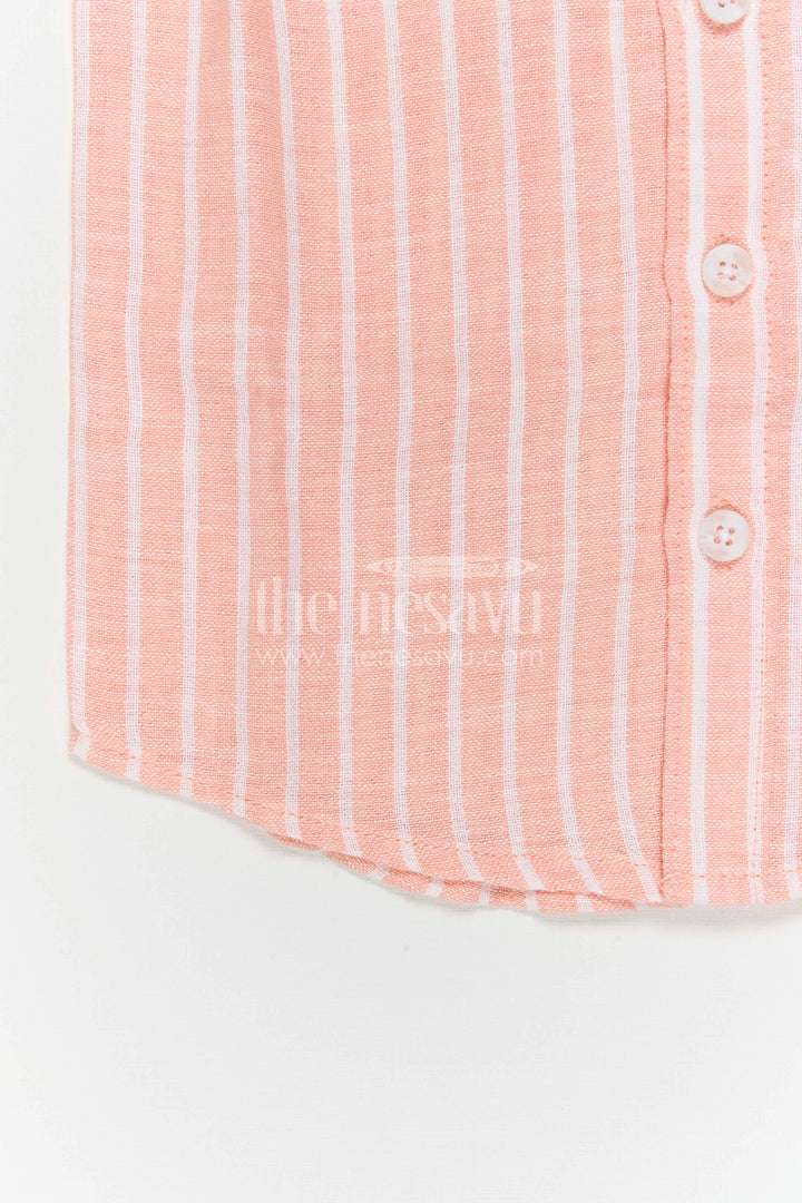 The Nesavu Boys Cotton Shirt Boys Cotton Shirt for Outings and Everyday Wear Nesavu Nesavu Boys Cotton Striped Shirt For Casual Outings Breathable Comfortable Everyday Wear For Kids