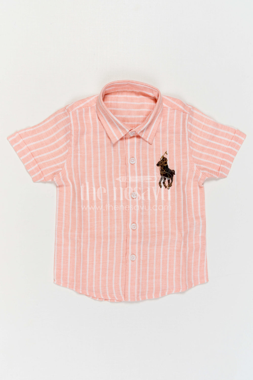 The Nesavu Boys Cotton Shirt Boys Cotton Shirt for Outings and Everyday Wear Nesavu Nesavu Boys Cotton Striped Shirt For Casual Outings Breathable Comfortable Everyday Wear For Kids
