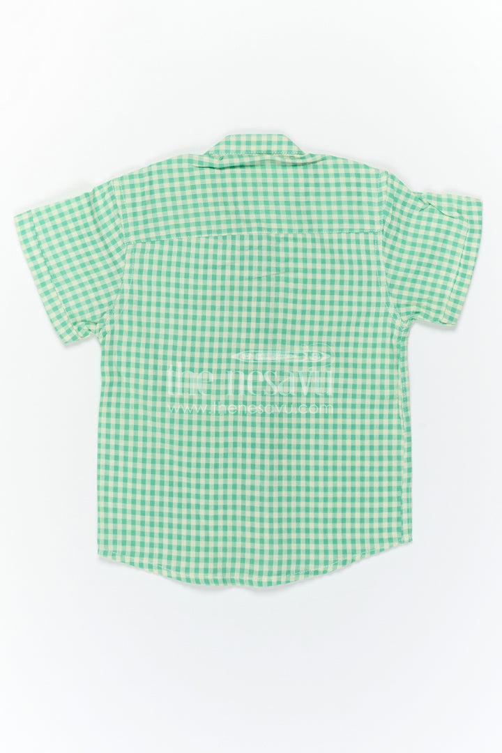 The Nesavu Boys Cotton Shirt Boys Cotton Shirt for Summer Outings and Daily Wear Nesavu Nesavu Boys Cotton Checked Shirt For Summer Outings And Daily Wear With Soft Breathable Fabric