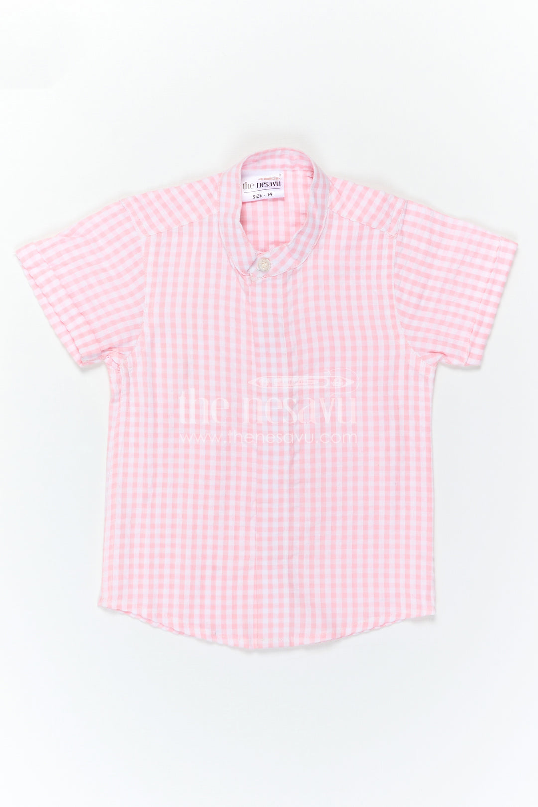 The Nesavu Boys Cotton Shirt Boys Cotton Shirt for Summer Outings and Lightweight Nesavu Nesavu Boys Seersucker Cotton Shirt For Summer Outings And Lightweight Daily Wear With Breathable Fabric