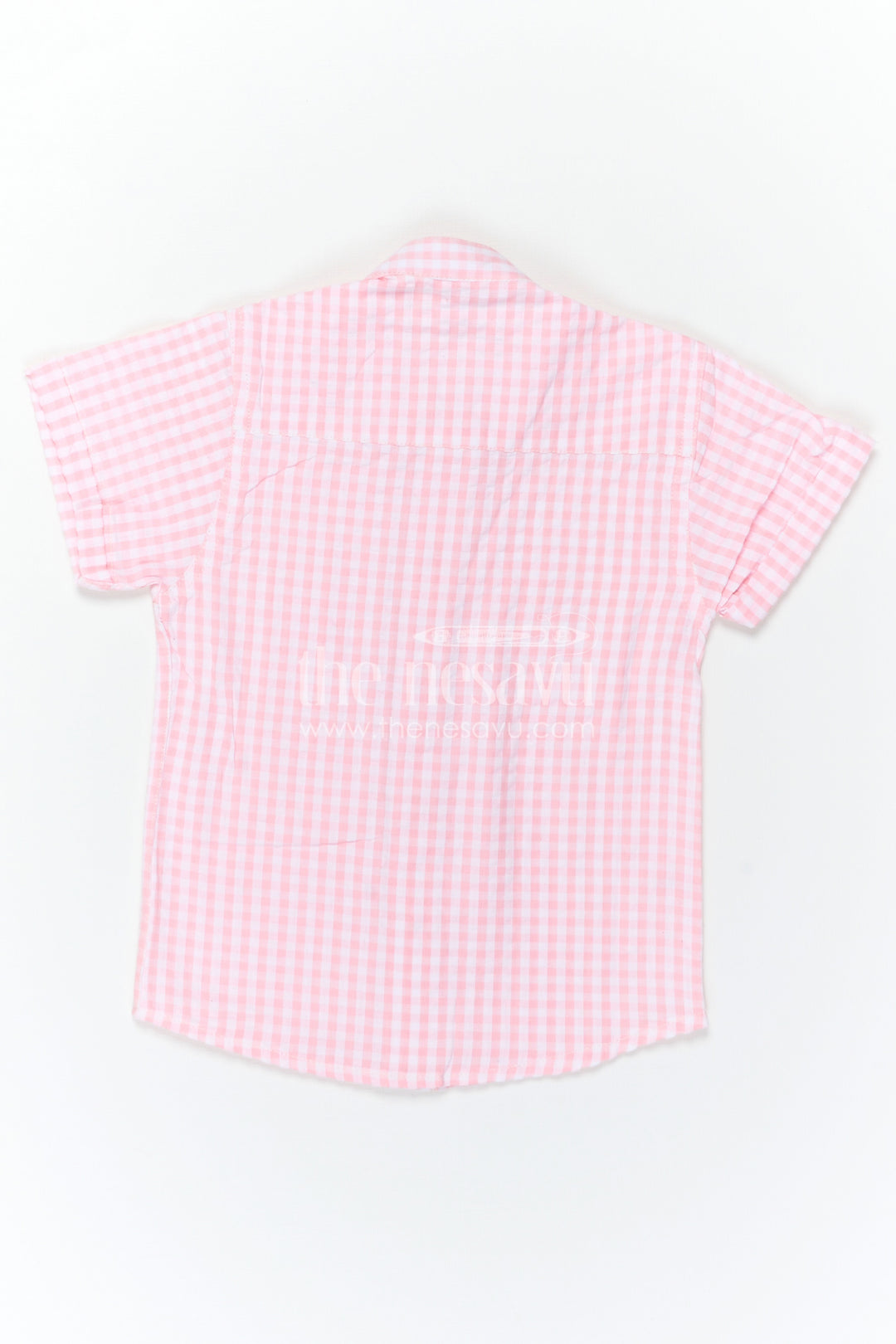 The Nesavu Boys Cotton Shirt Boys Cotton Shirt for Summer Outings and Lightweight Nesavu Nesavu Boys Seersucker Cotton Shirt For Summer Outings And Lightweight Daily Wear With Breathable Fabric