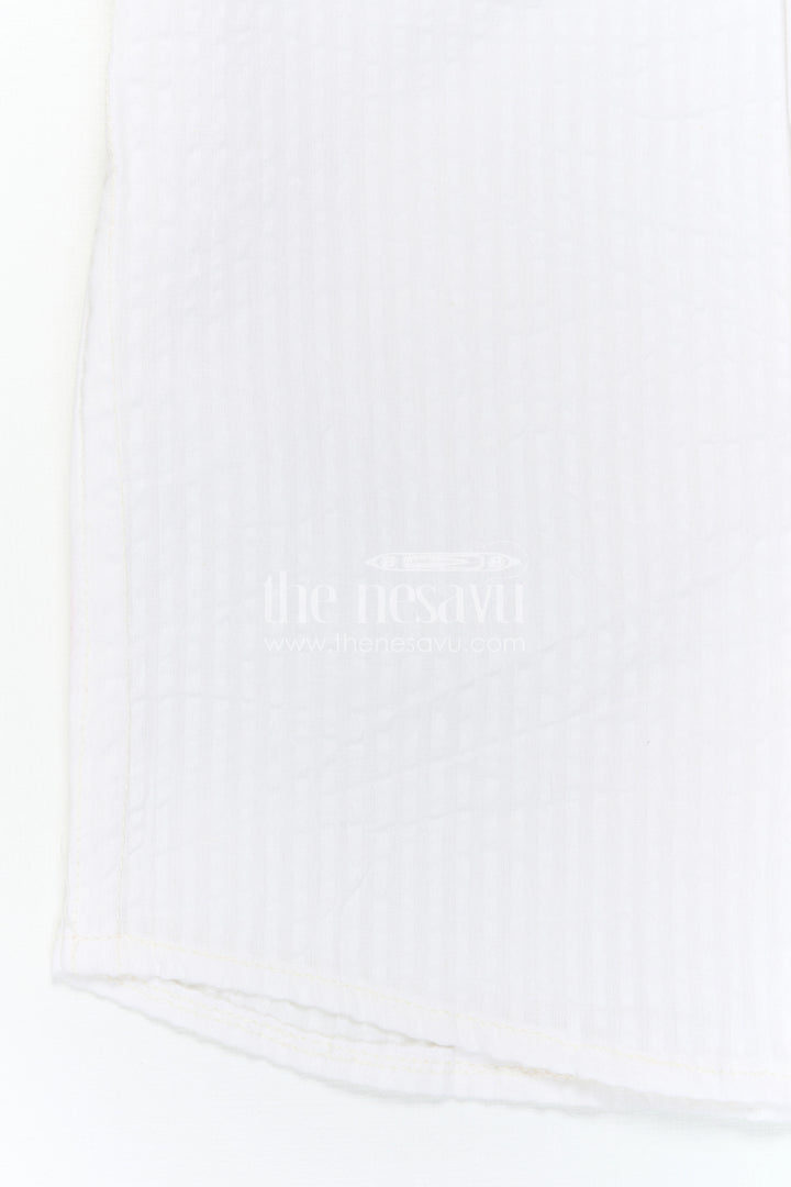 The Nesavu Boys Cotton Shirt Boys Cotton Shirt for Summer Outings and Lightweight Comfort Nesavu Nesavu Boys Seersucker Cotton Shirt For Summer Outings And Daily Wear With Lightweight Breathable Fabric