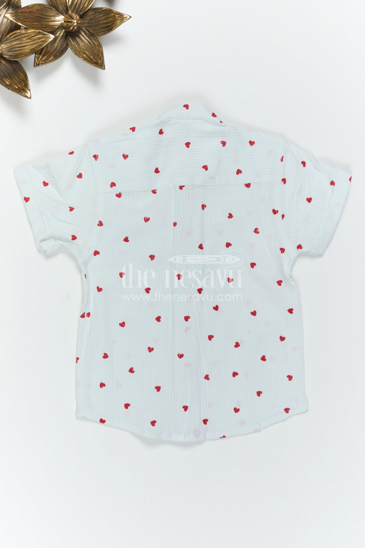 The Nesavu Boys Cotton Shirt Boys Cotton Shirt for Summer Outings and Playful Everyday Wear Nesavu Nesavu Boys Crinkle Cotton Printed Shirt For Summer Outings And Daily Wear With Breathable Lightweight Fabric