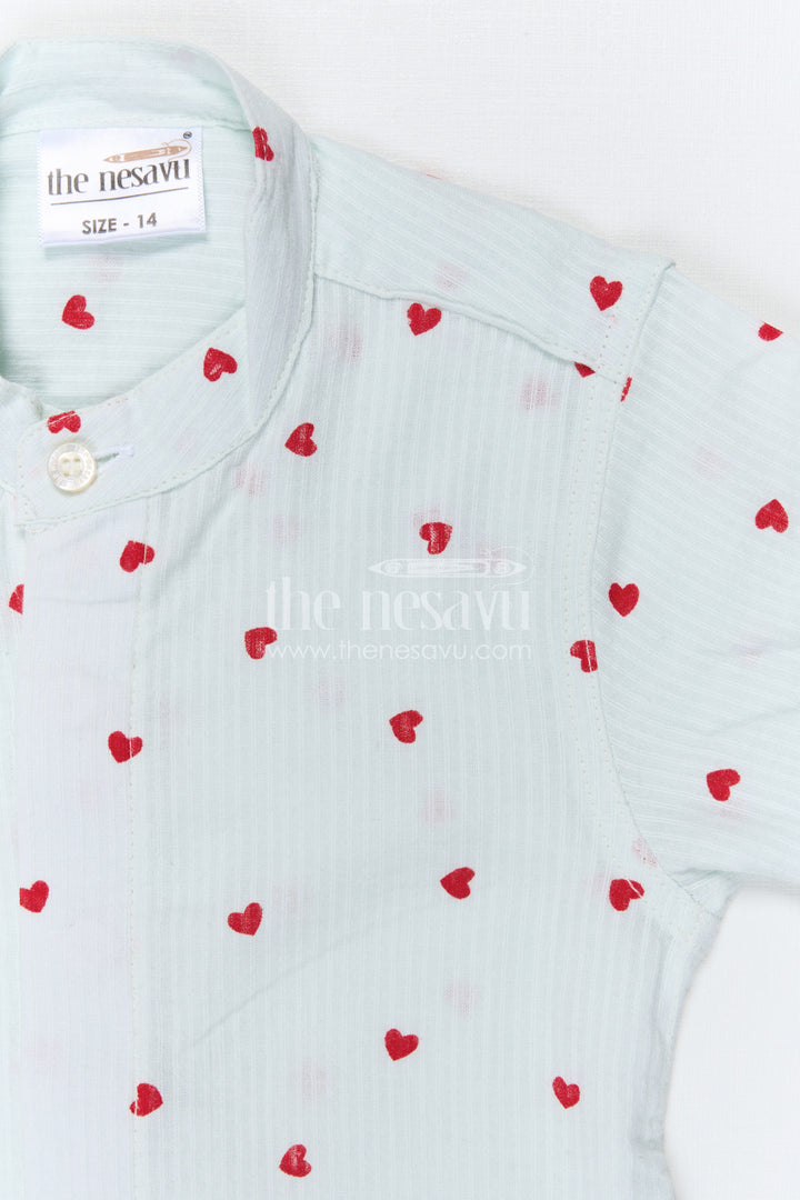 The Nesavu Boys Cotton Shirt Boys Cotton Shirt for Summer Outings and Playful Everyday Wear Nesavu Nesavu Boys Crinkle Cotton Printed Shirt For Summer Outings And Daily Wear With Breathable Lightweight Fabric