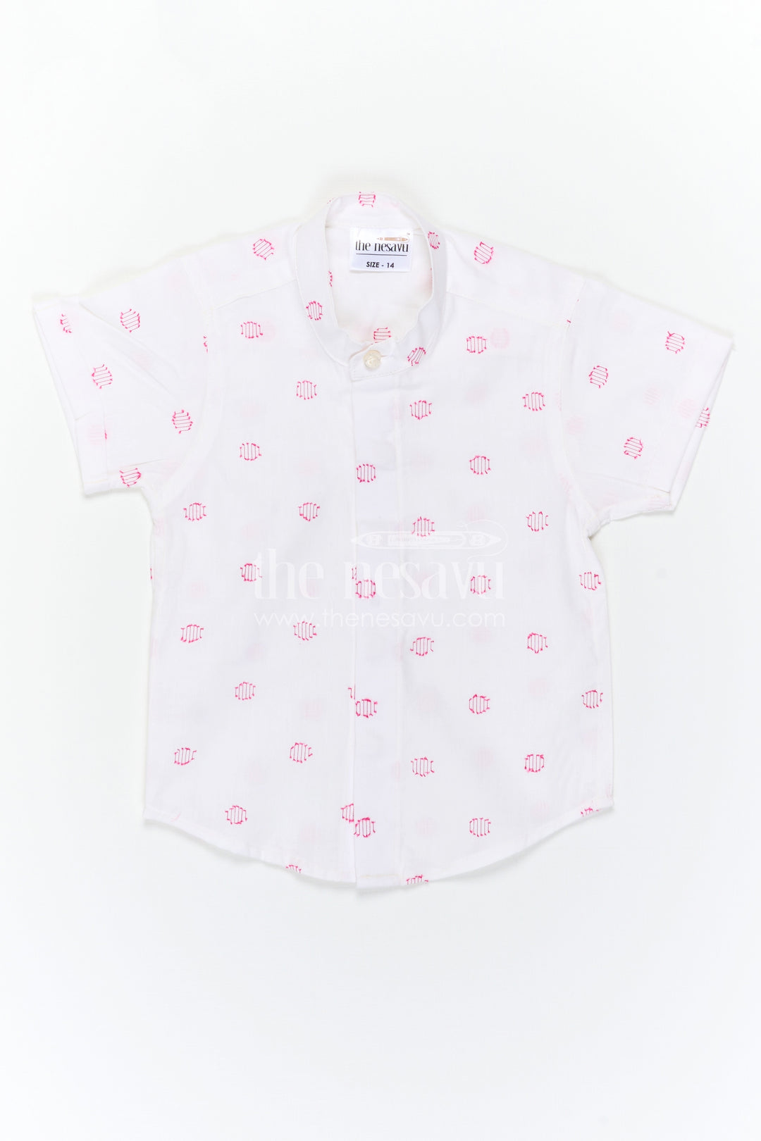 The Nesavu Boys Cotton Shirt Boys Cotton Shirt for Summer Wear and Everyday Comfort Nesavu Nesavu Boys Cotton Shirt For Summer Wear And Daily Comfort With Breathable Lightweight Fabric