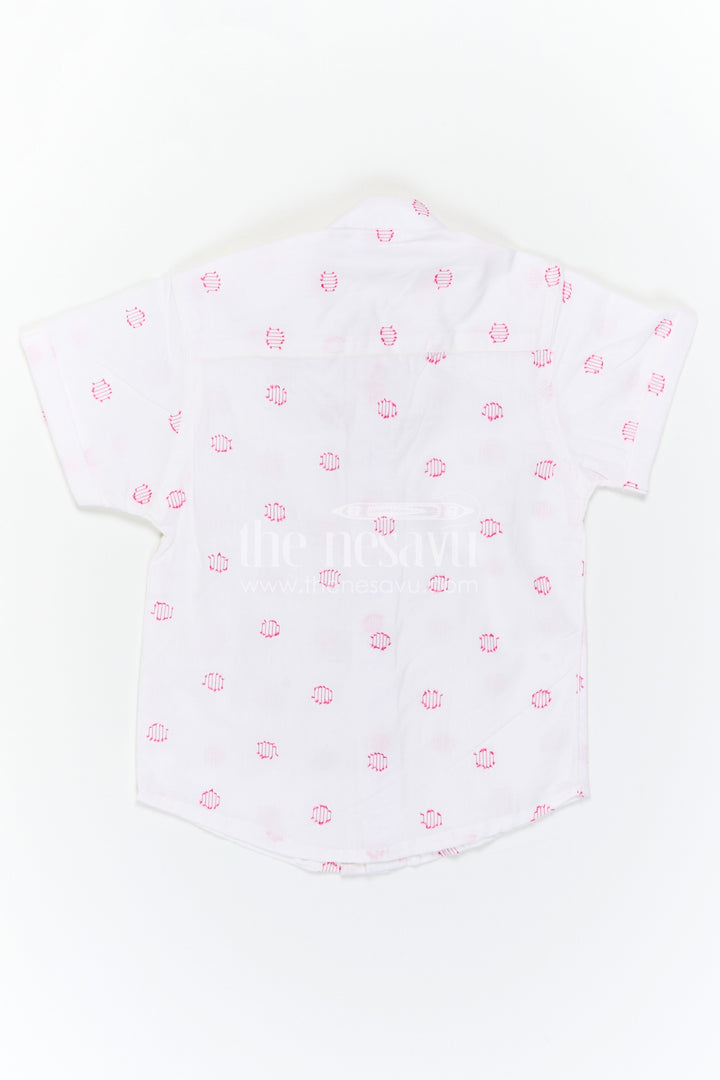 The Nesavu Boys Cotton Shirt Boys Cotton Shirt for Summer Wear and Everyday Comfort Nesavu Nesavu Boys Cotton Shirt For Summer Wear And Daily Comfort With Breathable Lightweight Fabric