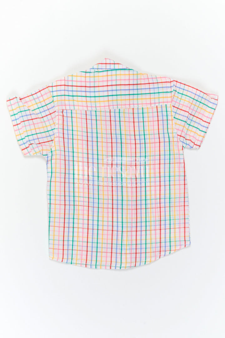 The Nesavu Boys Cotton Shirt Boys Cotton Shirt for Weekend Outings and Casual Wear Nesavu Nesavu Boys Cotton Checked Shirt For Weekend Outings And Casual Wear With Breathable Comfortable Fabric