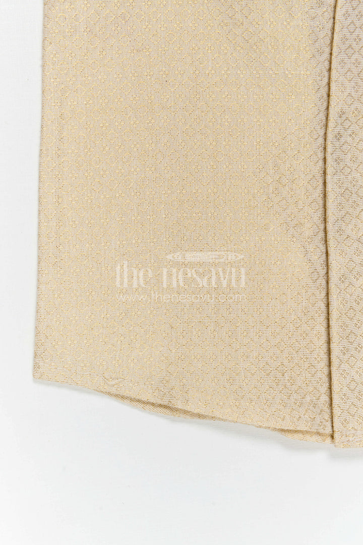 The Nesavu Boys Cotton Shirt Boys Cotton Shirt with Baithani Border for Festive Occasions and Pooja Wear Nesavu Nesavu Boys Cotton Shirt With Baithani Border For Festive Occasions And Pooja Traditional Wear