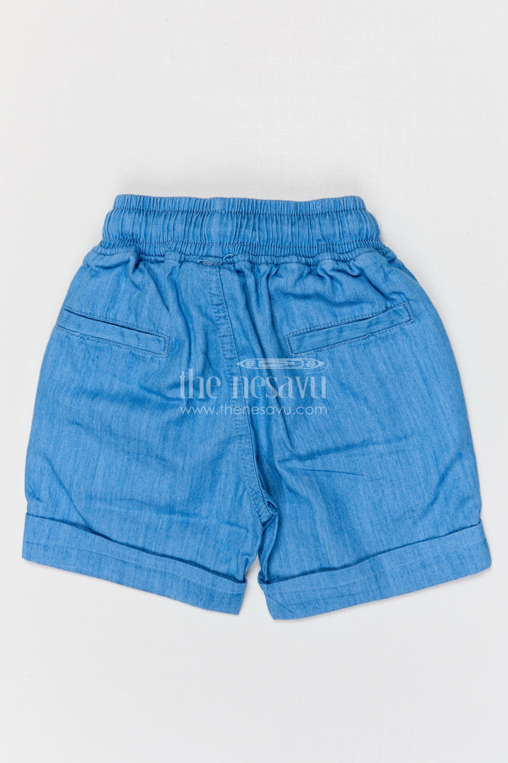The Nesavu Boys Shorts Boys Cotton Shorts for Sports Practice and Everyday Play Nesavu Nesavu boys cotton shorts for sports practice and everyday play breathable kids drawstring shorts