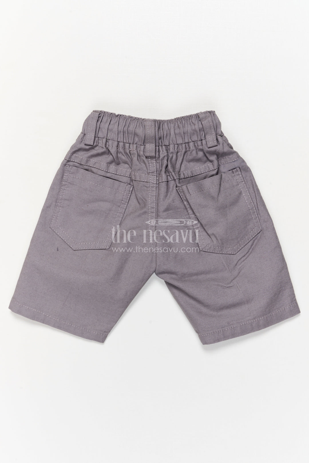 The Nesavu Boys Shorts Boys Cotton Shorts with Fun Cartoon Graphic and Drawstring Waist Nesavu Boys casual cotton shorts with cartoon print and adjustable drawstring waist