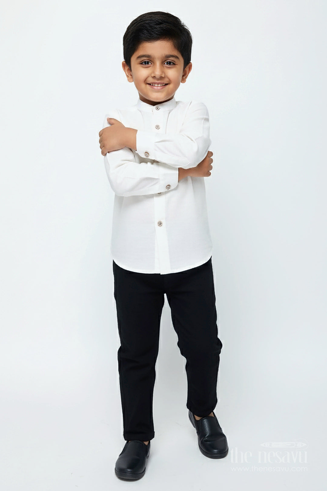 The Nesavu Boys Jacket Sets Boys Cotton Velvet Jacket Set for Weddings and Traditional Events Nesavu Nesavu boys cotton velvet jacket set deer motif festive events ceremonies