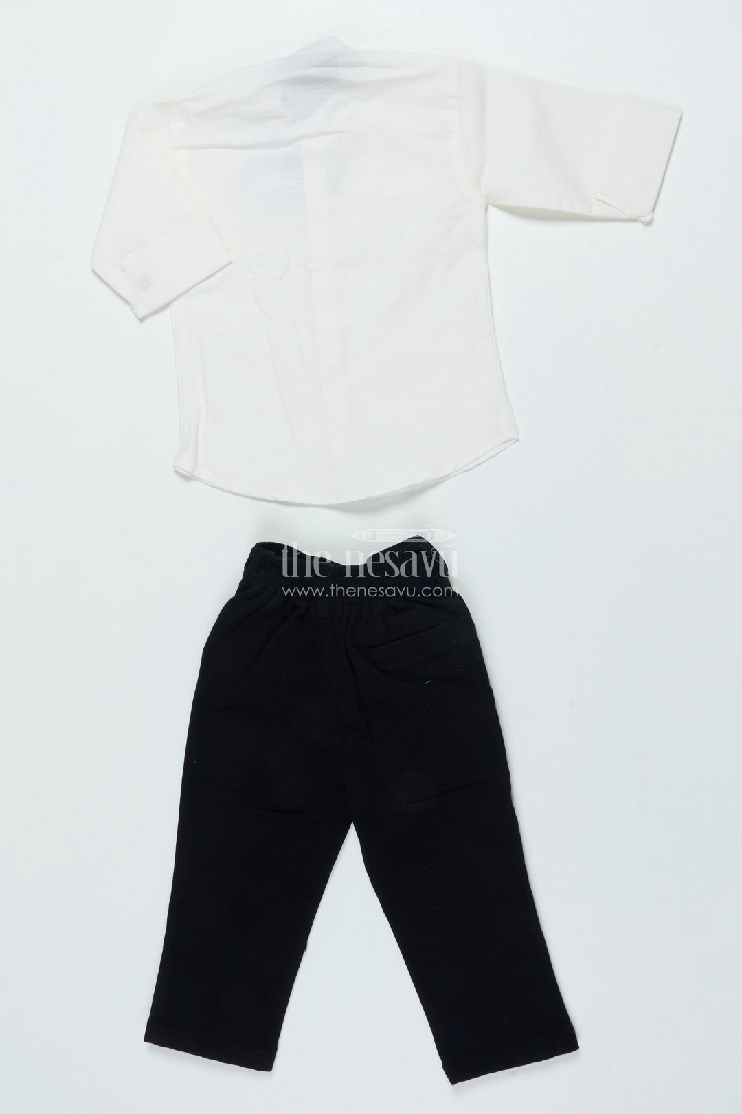 The Nesavu Boys Jacket Sets Boys Cotton Velvet Jacket Set for Weddings and Traditional Events Nesavu Nesavu boys cotton velvet jacket set deer motif festive events ceremonies