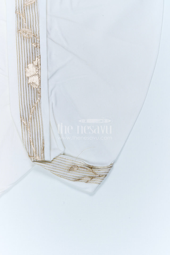 The Nesavu Boys Jacket Sets Boys Designer Jacket Set for Festive Wedding Celebrations Nesavu Nesavu Boys Designer Jacket Set With Floral Ethnic Detailing For Festive Wedding Celebrations
