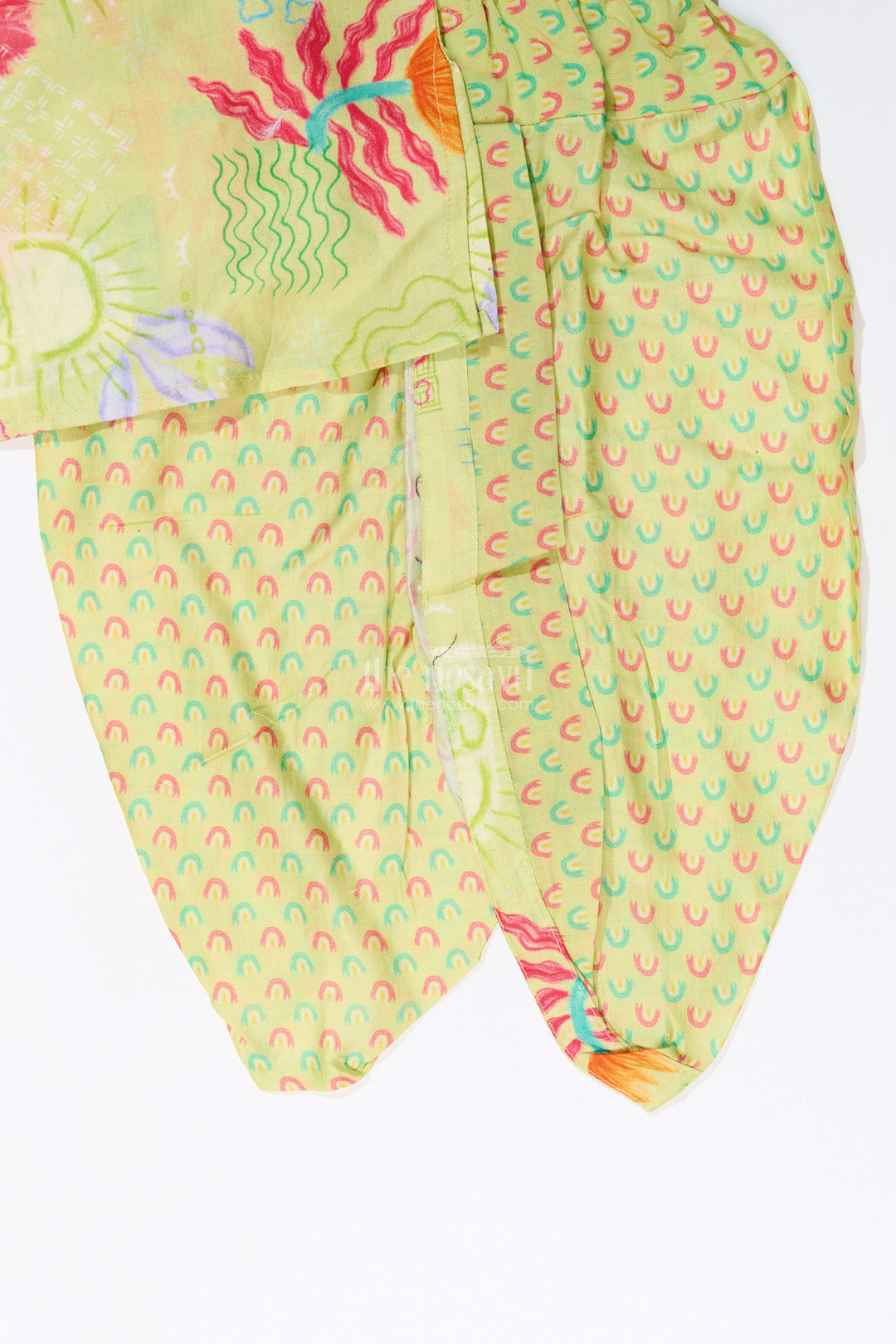 The Nesavu Boys Dothi Set Boys Dhoti and Kurta Set with Floral Printed Cotton Fabric for Ethnic Wear Nesavu Nesavu Boys Dhoti Kurta Set Floral Printed Cotton Fabric Traditional Wear