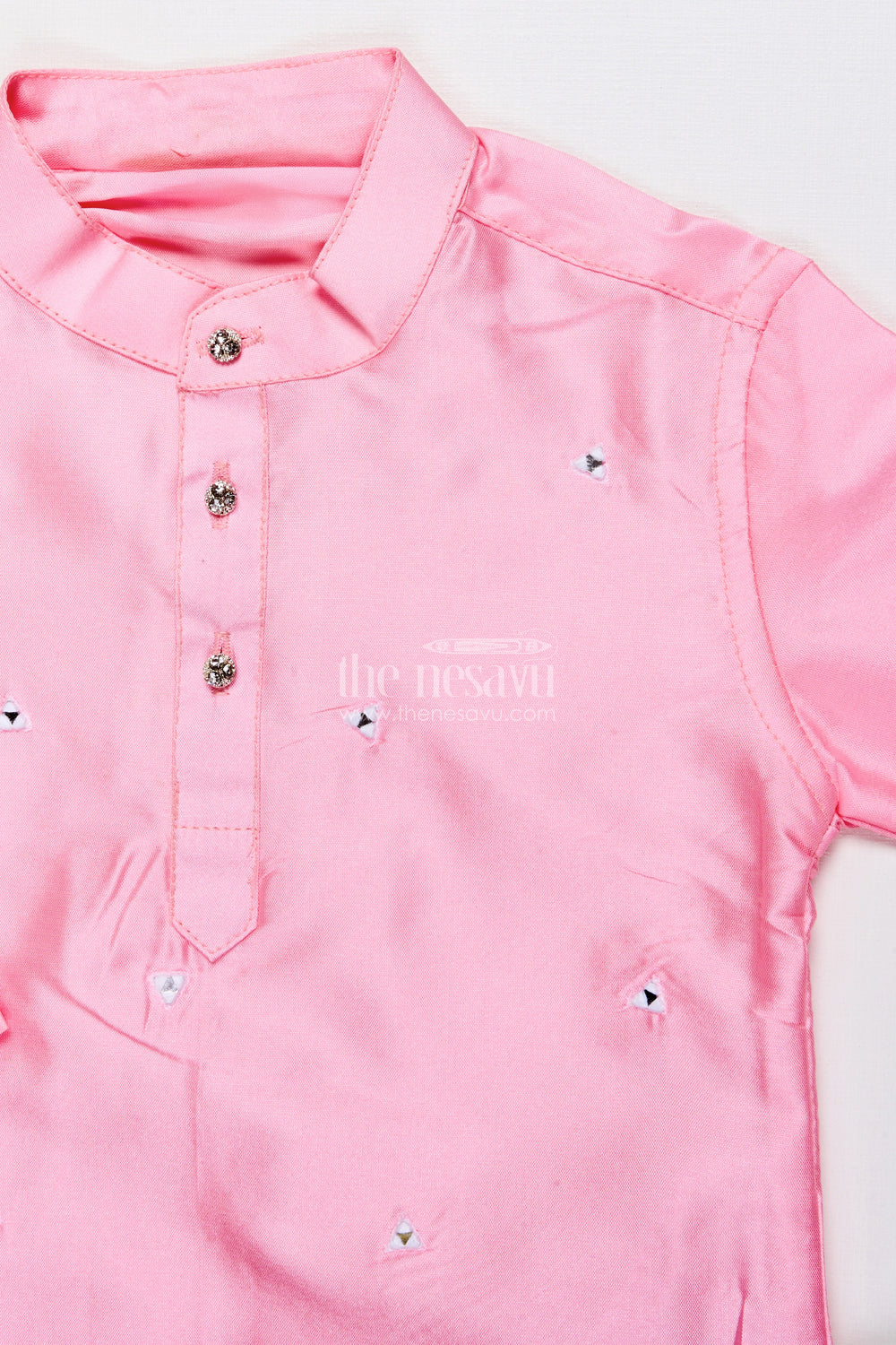 The Nesavu Boys Dothi Set Boys Dhoti Kurta Set for Traditional Family Functions and Temple Visits Nesavu Nesavu boys dhoti kurta set silk blend festive detailing perfect poojas cultural events