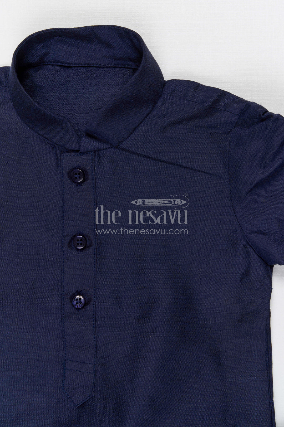 The Nesavu Boys Dothi Set Boys Dhoti Set for Festive Occasions and Traditional Functions Nesavu Nesavu boys silk cotton dhoti set with embroidered jacket for festive occasions