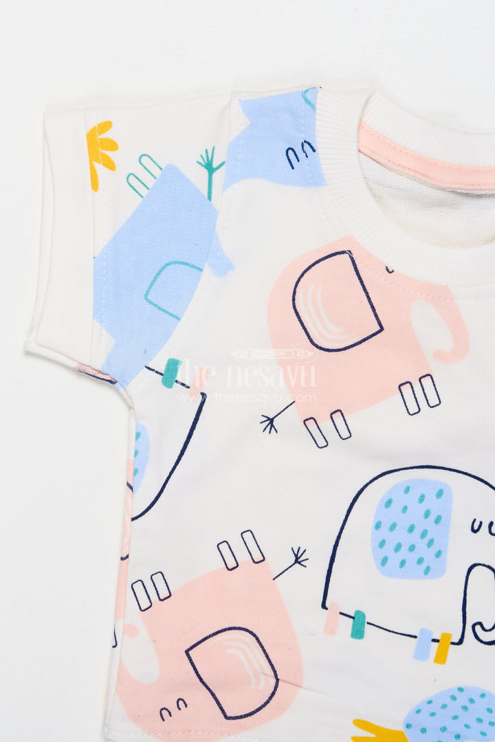 The Nesavu Boys Casual Set Boys Digital Print Cotton Set for Playful Moments and Daily Comfort Nesavu Nesavu boys digital print cotton casual set shorts everyday wear playful styling
