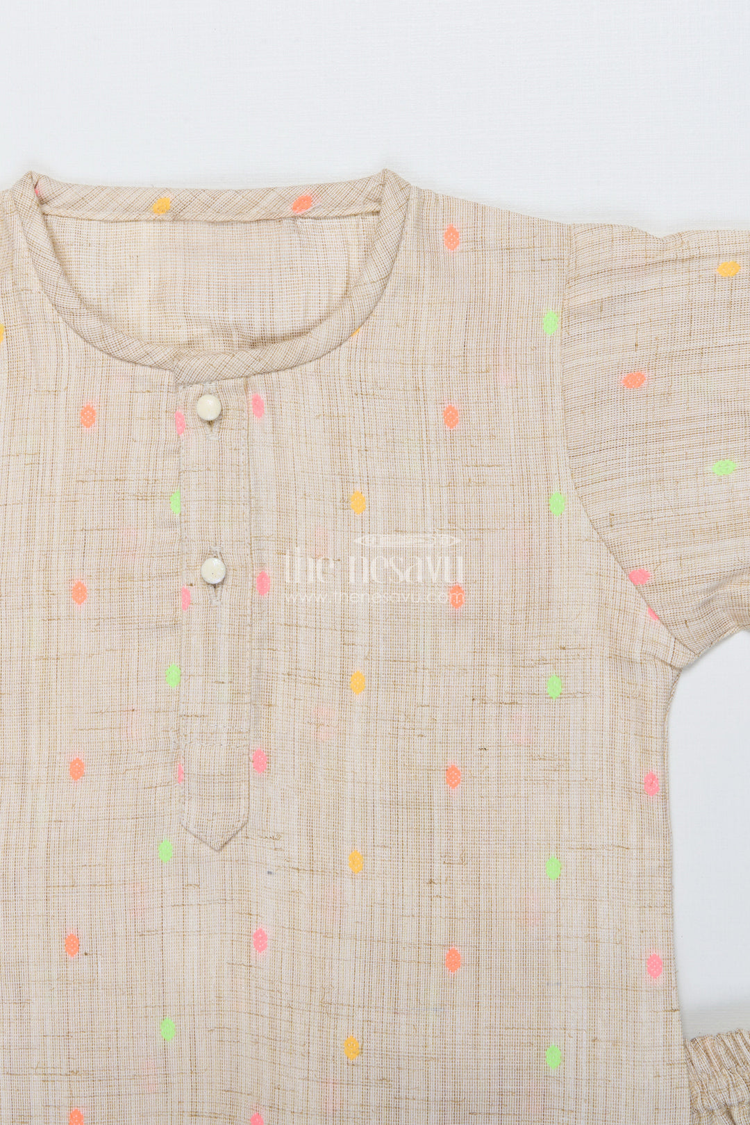 The Nesavu Boys Kurtha Set Boys Digital Print Kurta Set for Traditional School Events Nesavu Nesavu boys printed cotton kurta set ethnic school events traditional celebrations