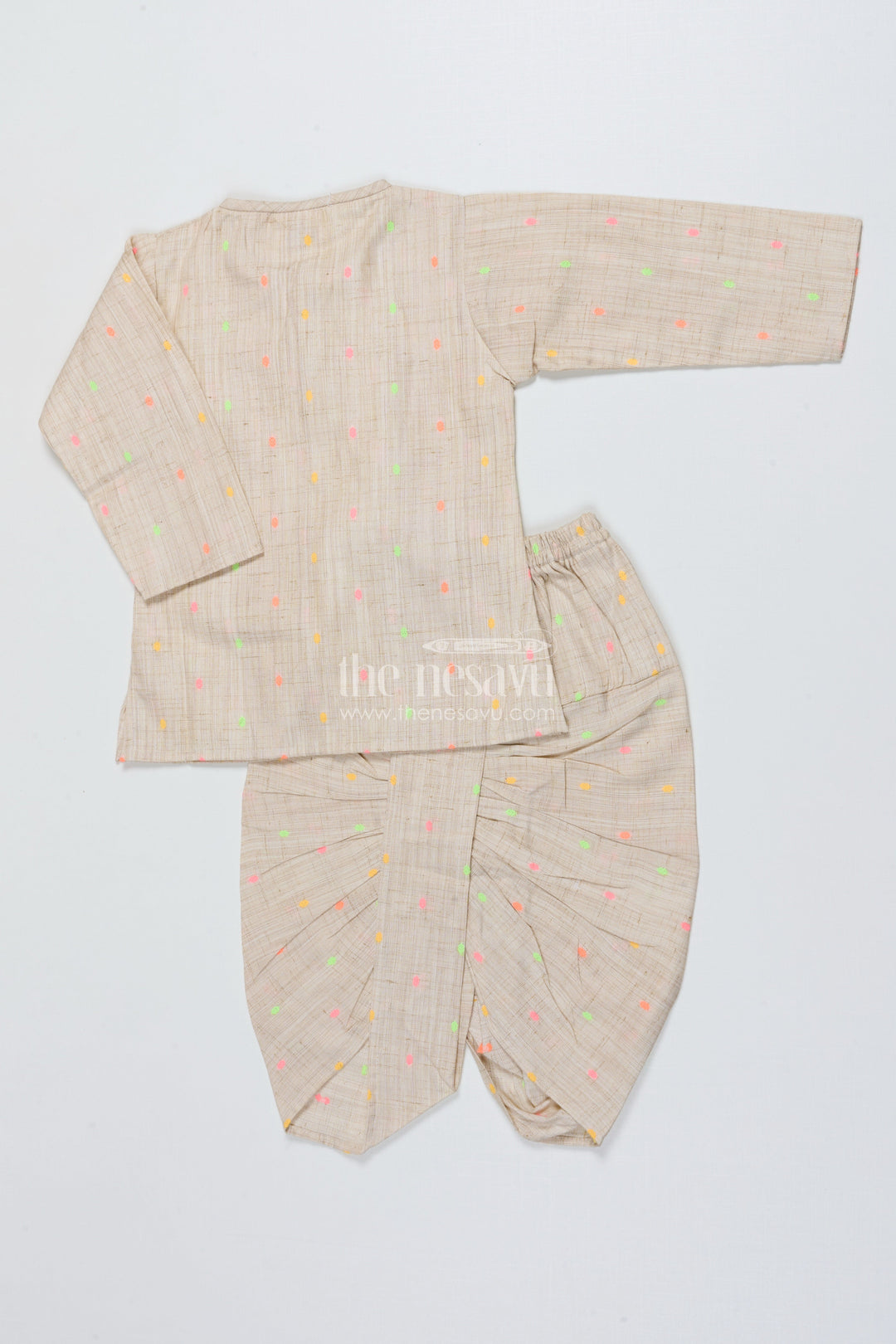 The Nesavu Boys Kurtha Set Boys Digital Print Kurta Set for Traditional School Events Nesavu Nesavu boys printed cotton kurta set ethnic school events traditional celebrations