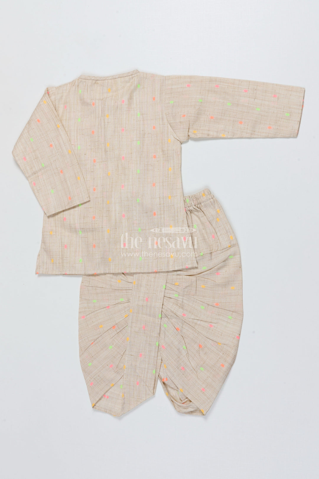 The Nesavu Boys Kurtha Set Boys Digital Print Kurta Set for Traditional School Events Nesavu Nesavu boys printed cotton kurta set ethnic school events traditional celebrations