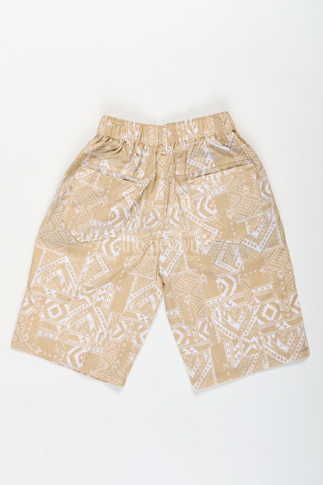 The Nesavu Boys Shorts Boys Digital Printed Shorts in Yellow Cotton Blend with Lightweight Feel and Stylish Fit Nesavu Nesavu Yellow Boys Digital Printed Cotton Shorts Lightweight Comfort Playful Design