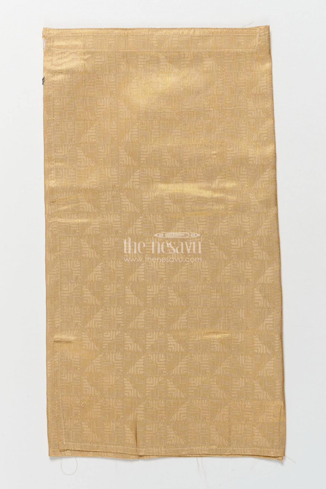 The Nesavu Boys Vesti Boys Embossed Vesti for Poojas and Cultural Family Events Nesavu 16 (1Y) / Gold D034C-16 Nesavu boys tissue vesti all-over embossed pattern poojas family celebrations