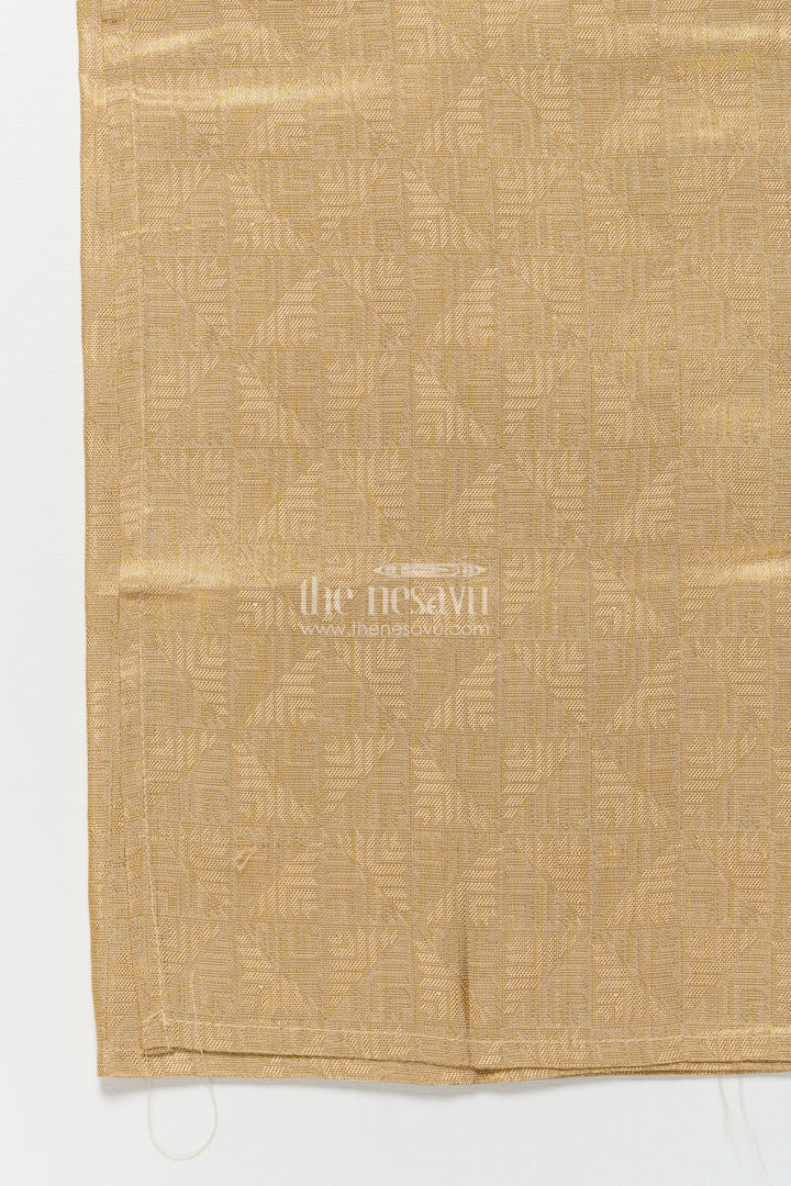 The Nesavu Boys Vesti Boys Embossed Vesti for Poojas and Cultural Family Events Nesavu Nesavu boys tissue vesti all-over embossed pattern poojas family celebrations