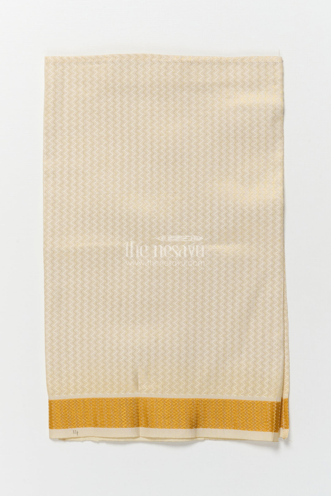 The Nesavu Boys Vesti Boys Embossed Vesti for Weddings and Festive Traditions Nesavu Nesavu boys tissue vesti embossed zari design weddings poojas festive occasions