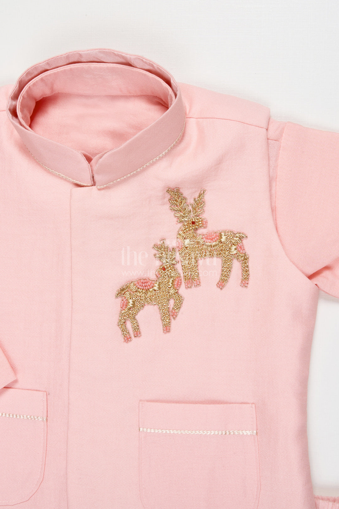 The Nesavu Boys Jacket Sets Boys Embroidered Jacket Kurta Set for Weddings and Festive Functions Nesavu Nesavu boys embroidered jacket kurta set weddings receptions ethnic family events