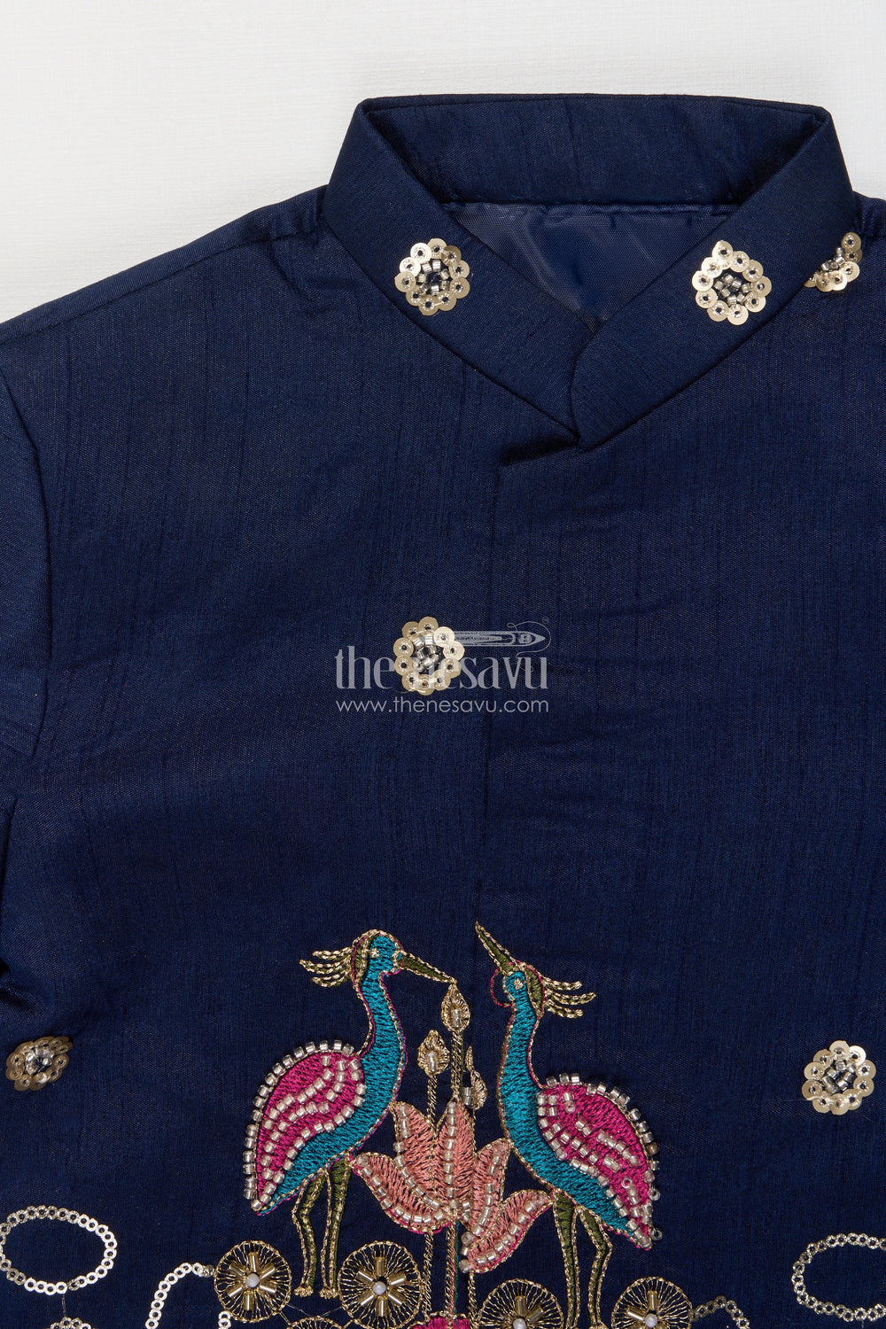 The Nesavu Boys Jacket Sets Boys Embroidered Jacket Set for Festive Functions and Weddings Nesavu Nesavu boys festive jacket set designer embroidery weddings traditional functions