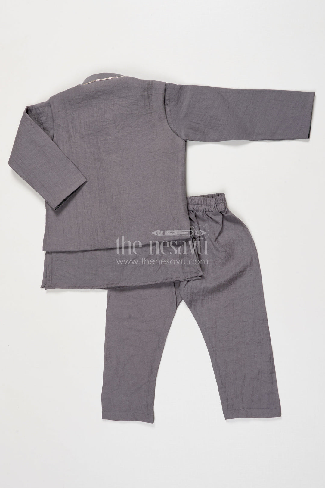 The Nesavu Boys Jacket Sets Boys Embroidered Jacket Set for Formal Functions and Ethnic Days Nesavu Nesavu boys embroidered jacket kurta set formal events traditional school functions