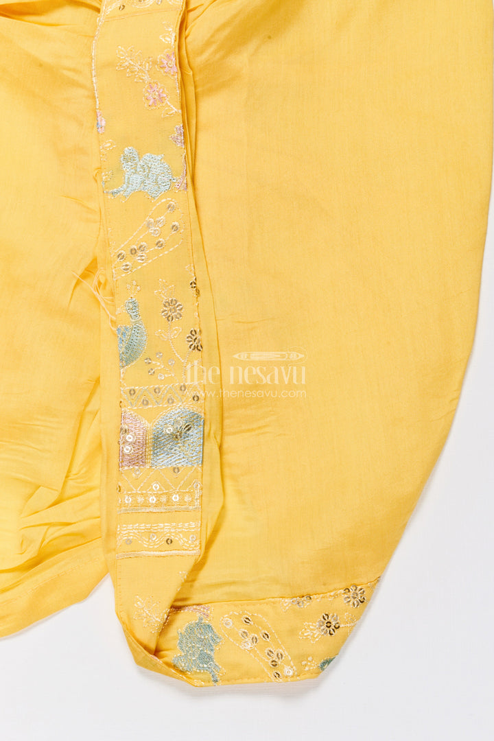 The Nesavu Boys Jacket Sets Boys Embroidered Jacket Set for Traditional Events and Festive Parties Nesavu Nesavu boys embroidered jacket kurta set silk blend ideal weddings pujas ethnic functions