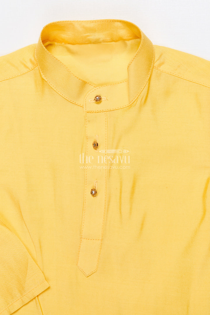 The Nesavu Boys Jacket Sets Boys Embroidered Jacket Set for Traditional Events and Festive Parties Nesavu Nesavu boys embroidered jacket kurta set silk blend ideal weddings pujas ethnic functions