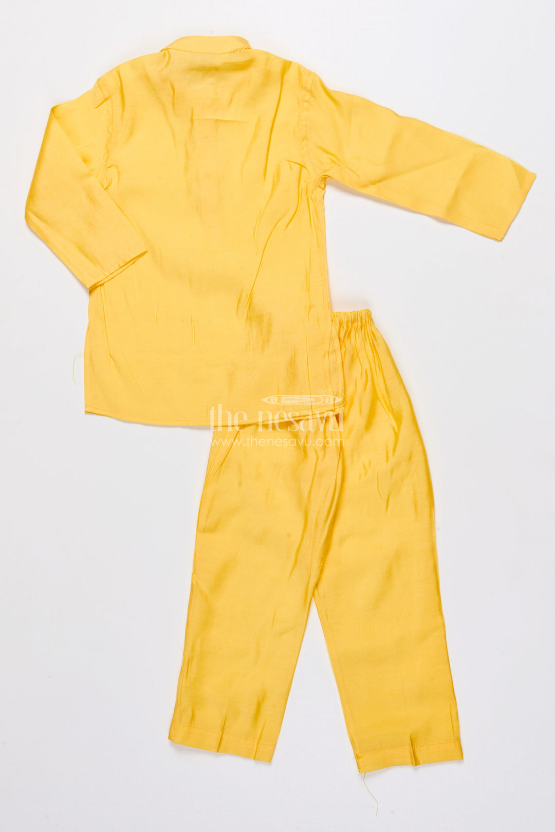 The Nesavu Boys Jacket Sets Boys Embroidered Jacket Set for Traditional Events and Festive Parties Nesavu Nesavu boys embroidered jacket kurta set silk blend ideal weddings pujas ethnic functions