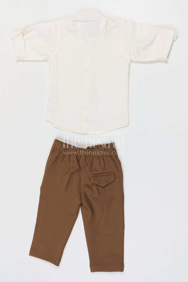 The Nesavu Boys Jacket Sets Boys Embroidered Jacket Set for Weddings and Festive Celebrations Nesavu Nesavu boys cotton cambric embroidered jacket set for weddings family celebrations and festive occasions