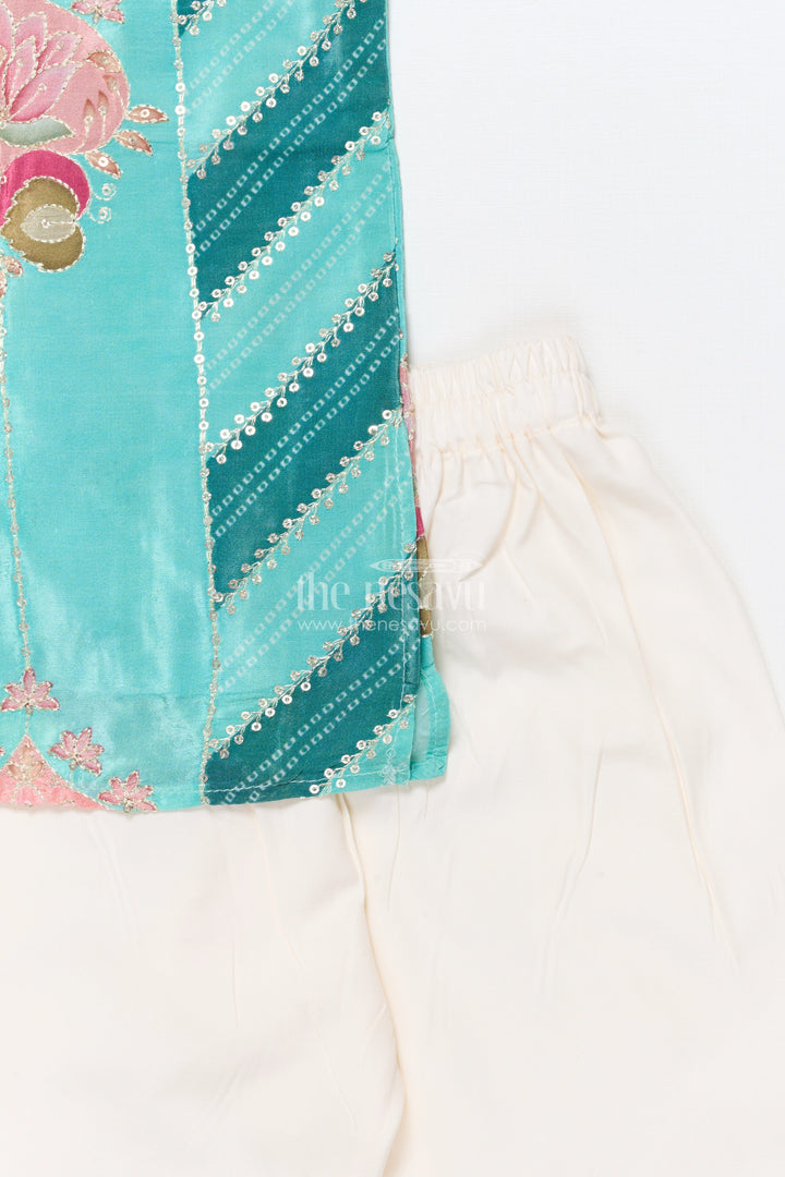 The Nesavu Boys Kurtha Set Boys Embroidered Kurta Set with Sequin Detailing for Weddings and Festive Occasions Nesavu Nesavu boys embroidered kurta set sequin detailing festive functions weddings