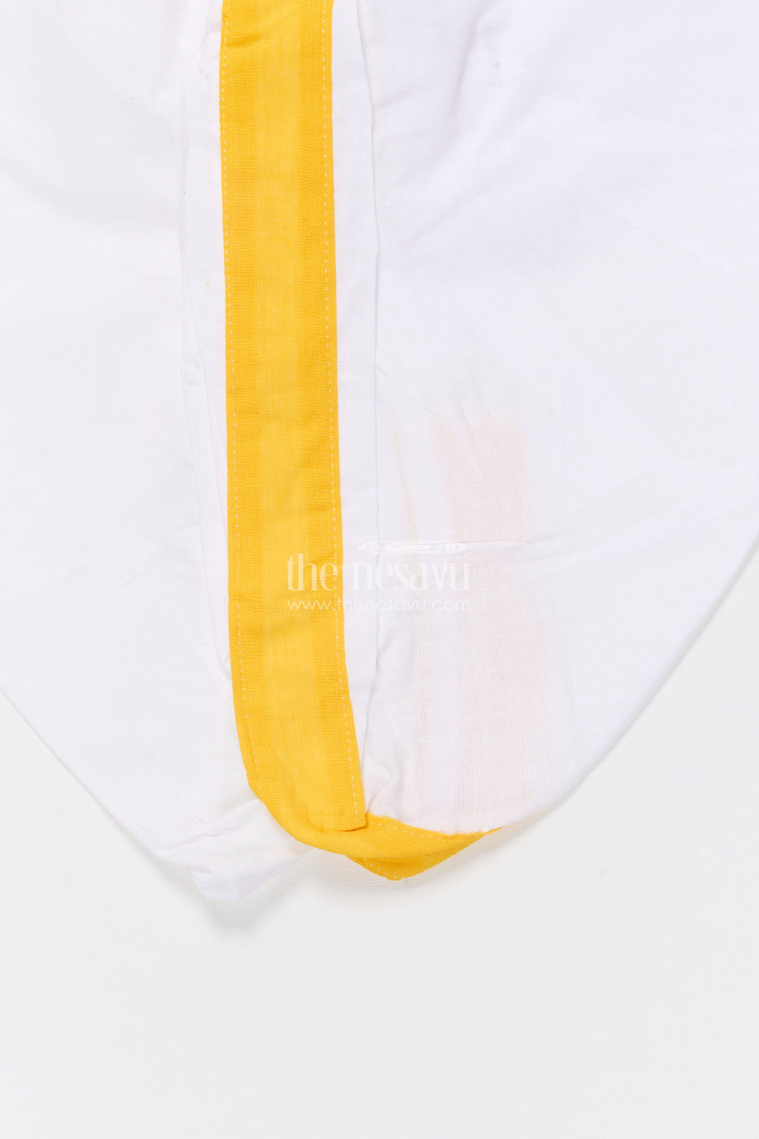 The Nesavu Boys Dothi Set Boys Ethnic Dhoti Kurta Set for Festive Occasions and Rituals Nesavu Nesavu boys handloom cotton dhoti kurta set embroidery festive rituals weddings