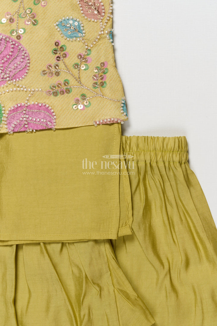 The Nesavu Boys Jacket Sets Boys Ethnic Jacket Kurta Set for Weddings and Festive Events Nesavu Nesavu boys ethnic silk blend jacket kurta set embroidery perfect weddings traditional occasions